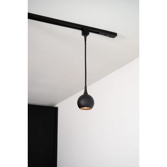 Track Favori hanger lamp 1 fasen van Power Rail / Rail System 1XGU10 Black (Extension)