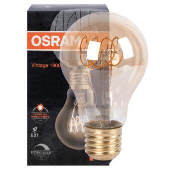 LED-Filament-Lampe VINTAGE 1906 ULTRA THIN AGL-Form  gold E27/4 8W (35W)  400 lm 2200K