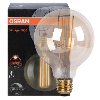 LED-Filament-Lampe VINTAGE 1906 ULTRA THIN Globe-Form...