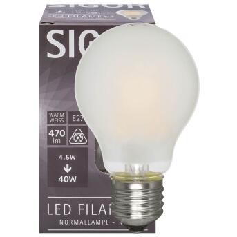 LED-Filament-Lampe AGL-Form 4,5W 470lm  matt E27 2700K