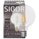 LED-Filament-Lampe Globe-Form  +9W 1.055lm klar E27 2700K