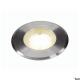 Desar® Flat 80, buitenvloerlamp, LED, 3000K, IP67, Round, roestvrij stalen geborsteld, 3,5 W