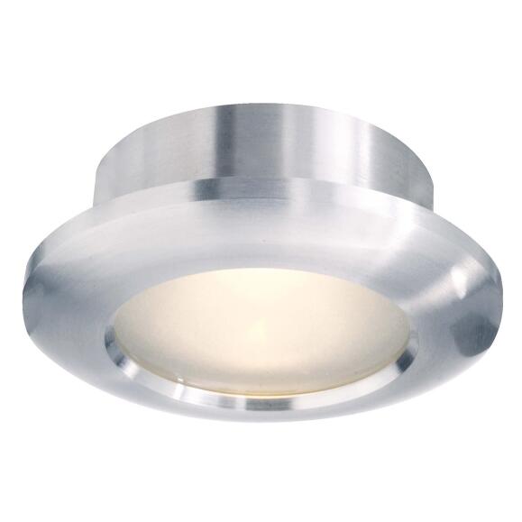 Plafondlamp zilver rond GU10 230V Ø92mm