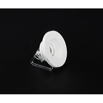Plafondlamp rond wit gemaakt van gips GU5.3 MR16 12,5 cm strokbaar