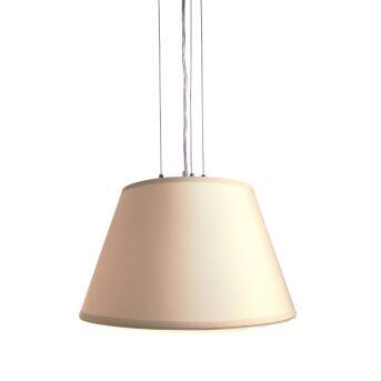 Mister III hanglamp met tekstbladen in wit Ø46 cm