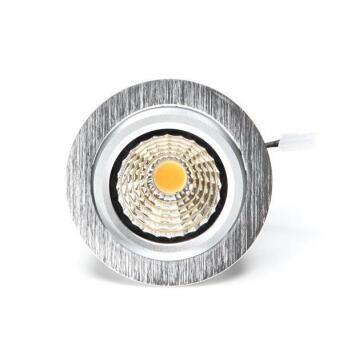 Plafondlamp cob 95 zilver geborsteld rond Ø10,8 cm LED 10W 4000K dimpelbaar