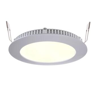 LED -paneel 8 zilverlamp rond zilver Ø14,5 cm 7W 2700K