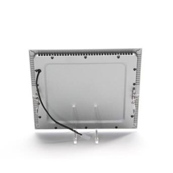 LED -paneel vierkant 20 Interpreting licenties zilver 23,7x23,7 cm 17W 2700K dimpelbaar