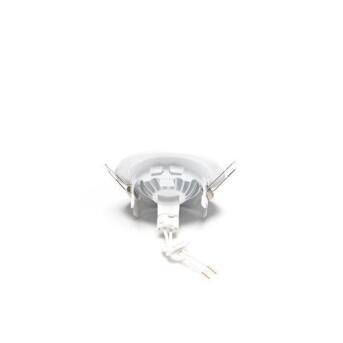 Plafondlamp rond wit zwenkwandelen Gu5.3 12V MR16 Ø89 mm metaal