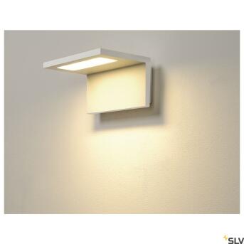 ANGOLUX WALL, outdoor wandarmatuur, led, 3000 K, IP44, wit, 36 SMD LED, max. 7,51 W