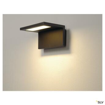 ANGOLUX WALL, outdoor wandarmatuur, led, 3000 K, IP44, antraciet, 36 SMD LED, max. 7,51 W
