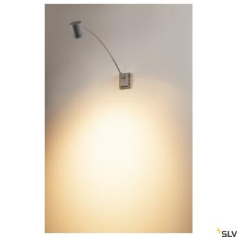 MYRA DISPLAY, outdoor wandlamp, QPAR51, IP55, zilvergrijs, bol, max. 50 W