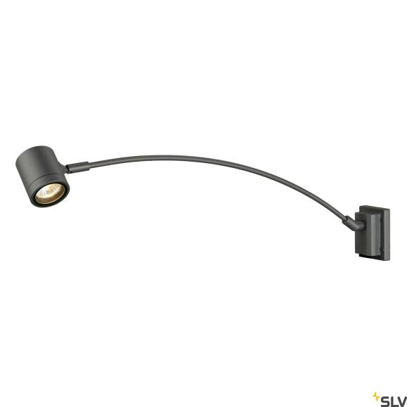 MYRA DISPLAY, outdoor wandlamp, QPAR51, IP55, antraciet, bol, max. 50W