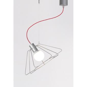minimalistische Pendelleuchte Miki Drahtgestell 50 cm