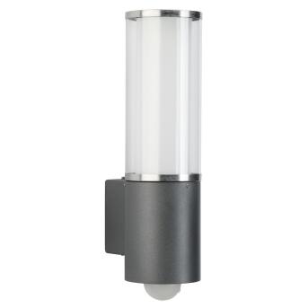 Wandlamp met bewegingsdetector roestvrij staal/antraciet