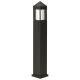 vierkante bollardlamp 90 cm hoogte aluminium zwart IP44