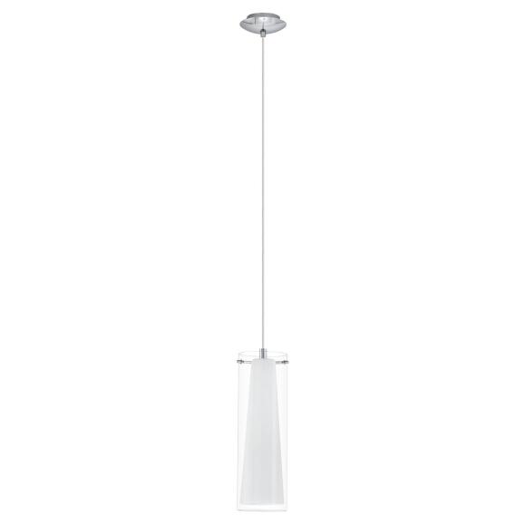 Pinto moderne hangende lamp wit chroom
