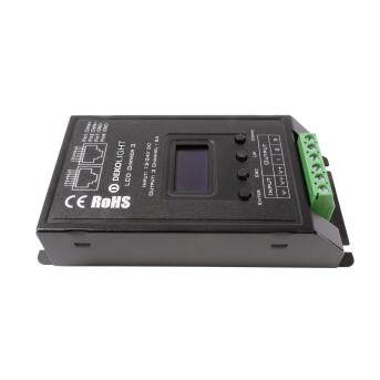 Capegoled Controller, LCD Dimmer 3, spanning-constant, dimable: DMX512, 12-24V DC, 432,00 W
