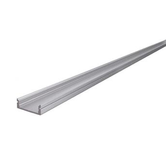 U-Profil flach AU-01-15 für 15 - 16,3 mm LED Stripes, Silber-matt, eloxiert, 1000 mm