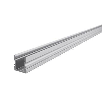 U-Profil hoch AU-02-08 für 8 - 9,3 mm LED Stripes, Silber-matt, eloxiert, 2000 mm