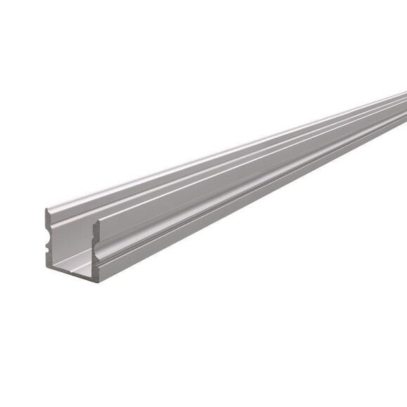 U-Profil hoch AU-02-10 für 10 - 11,3 mm LED Stripes, Silber-matt, eloxiert, 1000 mm
