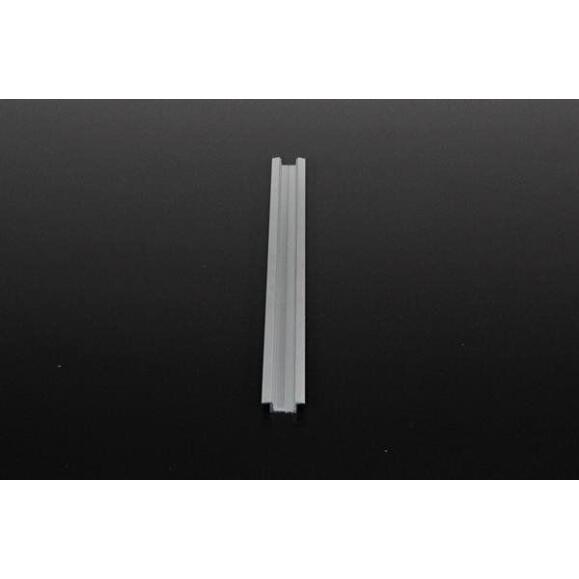 T-Profil flach ET-01-08 für 8 - 9,3 mm LED Stripes, Silber-matt, eloxiert, 2000 mm