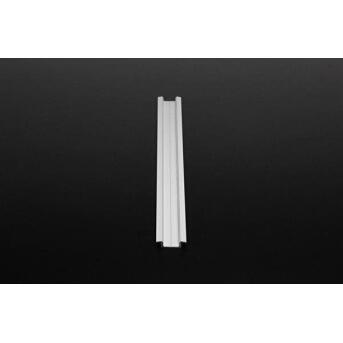 T-Profil flach ET-01-12 für 12 - 13,3 mm LED Stripes, Silber-matt, eloxiert, 2000 mm