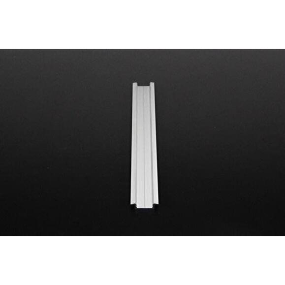 T-Profil flach ET-01-15 für 15 - 16,3 mm LED Stripes, Silber-matt, eloxiert, 2000 mm