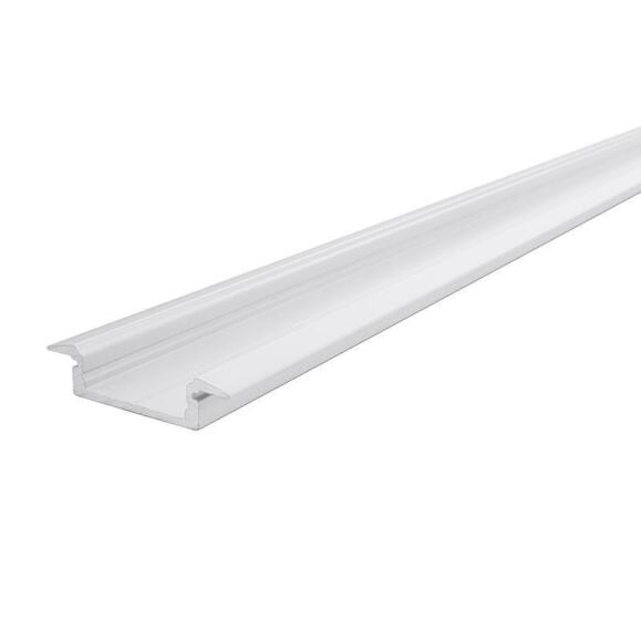 Trofile Flat ET-01-15 voor 15-16,3 mm LED-strepen, witte matte, 2000 mm