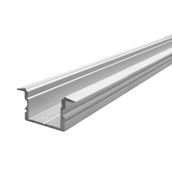 T-Profil hoch ET-02-15 für 15 - 16,3 mm LED Stripes, Silber-matt, eloxiert, 2000 mm