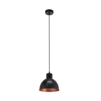 Truro 1 rustieke hangende lamp zwart koper Ø21cm
