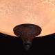 Landplafondlamp Beige Rustic 46cm diameter