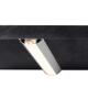 Unterbau-Profil flach AM-01-10 für 10 - 11,3 mm LED Stripes, Silber-matt, eloxiert, 2000 mm