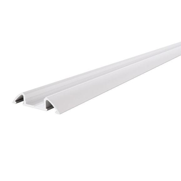 Unterbau-Profil flach AM-01-10 für 10 - 11,3 mm LED Stripes, Weiß-matt, 2000 mm
