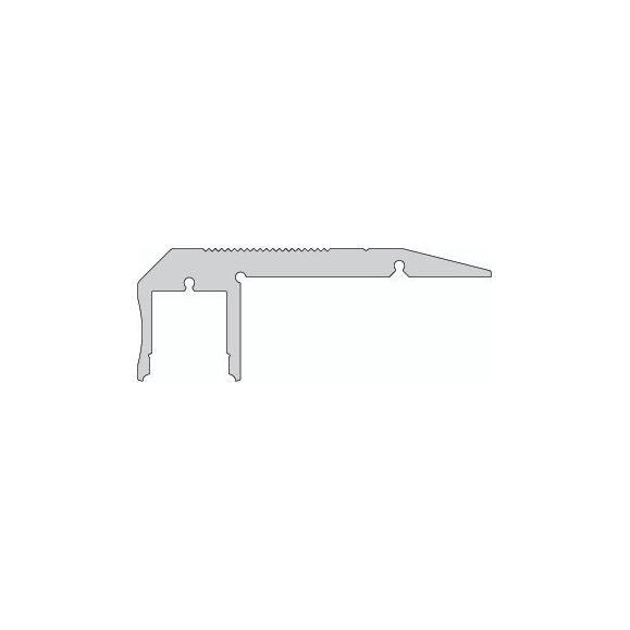Treppenstufen-Profil AL-02-10 für 10 - 11,3 mm LED Stripes, Silber-matt, eloxiert, 1000 mm