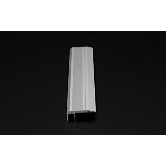 Trap Step Profile AL-02-10 voor LED-strepen van 10-11,3 mm, Silver Matt, geanodiseerd, 1000 mm