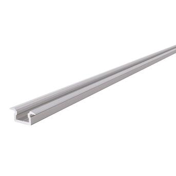 T-Profil flach ET-01-05 für 5 - 5,7 mm LED Stripes, Silber-matt, eloxiert, 2000 mm