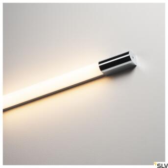 Trukko 60, wandlamp, LED, 3000K, chroom/wit, h 60 cm, inclusief LED -stuurprogrammas