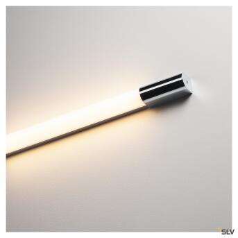 Trukko 90, wandlamp, LED, 3000K, chroom/wit, H 90 cm, inclusief LED -stuurprogrammas