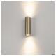 Enola B, wandlamp, QPAR51, rond, omhoog/omlaag, messing, max. 50 W, incl. Zierring Brass
