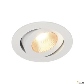 Contone®, verzonken lamp, LED, 2000-3000K, rond, wit, zwenk, 13W, inclusief bladveren