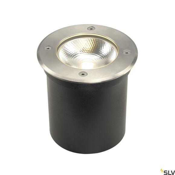 Rocci, buitenbodemlamp, LED, 3000K, IP67, Round, Roestvrij staal 316, Max. 6W