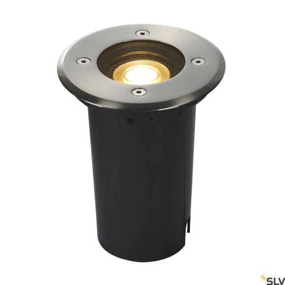 SOLASTO, BUITENLAAG VLOEDEN LAMP, LED GU10 51 mm, IP67, Round, roestvrij staal, Max. 6W