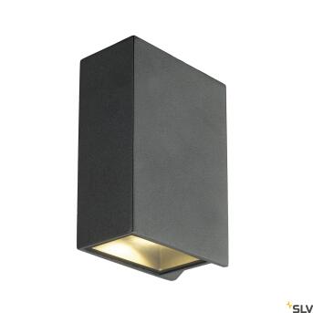 Quad Up/Down 15, Wall Lamp, LED, 3000K, IP44, Angular, Up/Down, Anthracite, 3.2W