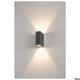 Quad Up/Down 15, Wall Lamp, LED, 3000K, IP44, Angular, Up/Down, Anthracite, 3.2W