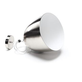 Bell moderne hanglamp metaalscherm zilver Ø30 cm E27