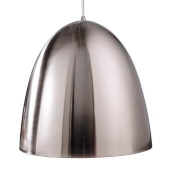 Bell moderne hanglamp metaalscherm zilver Ø30 cm E27