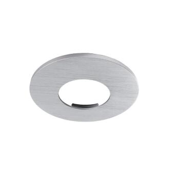 Accessoires / reserveonderdelen, overdekte zilveren geborstelde ronde voor COB 68 IP65, hoogte: 4 mm