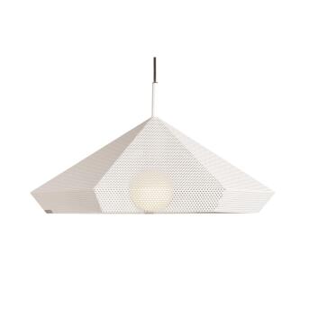 PRIAMO hanger lamp 48x19cm piramide vorm witte mat