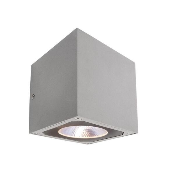 Wall Rage Lamp, Cubodo II Single Silver Gray LED 7W